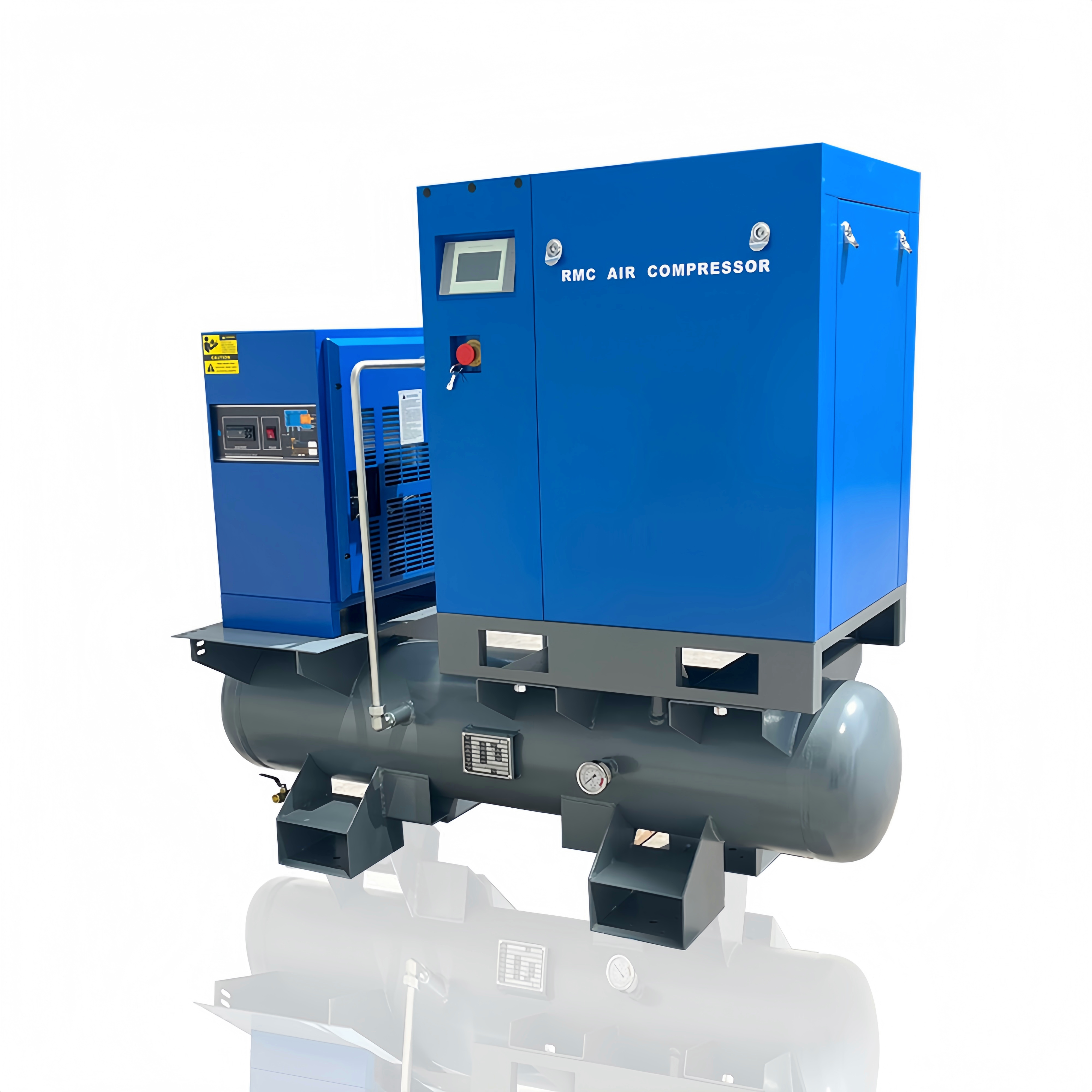 1500w 2000w cnc laser cutting screw air compressor 16bar pressure 15kw with air dryer and air tank